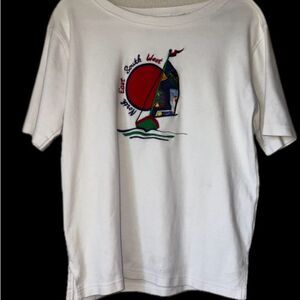 Vintage Nautical Embroidered T-Shirt